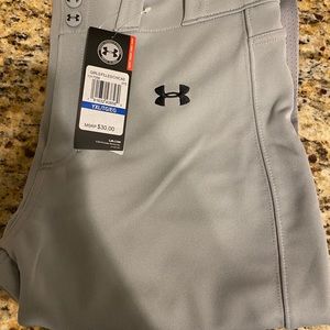 Girls softball pants Youth XL under armour grey